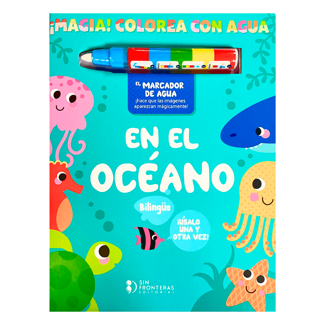Libro Magia Colorea con Agua en el Océano