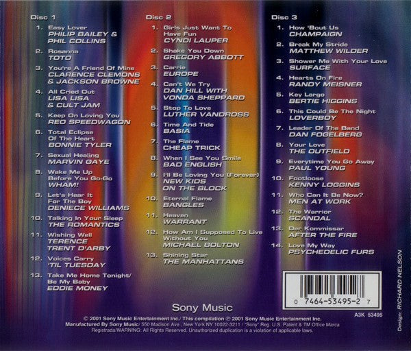 CDX3 Various – 80's Pop Hits