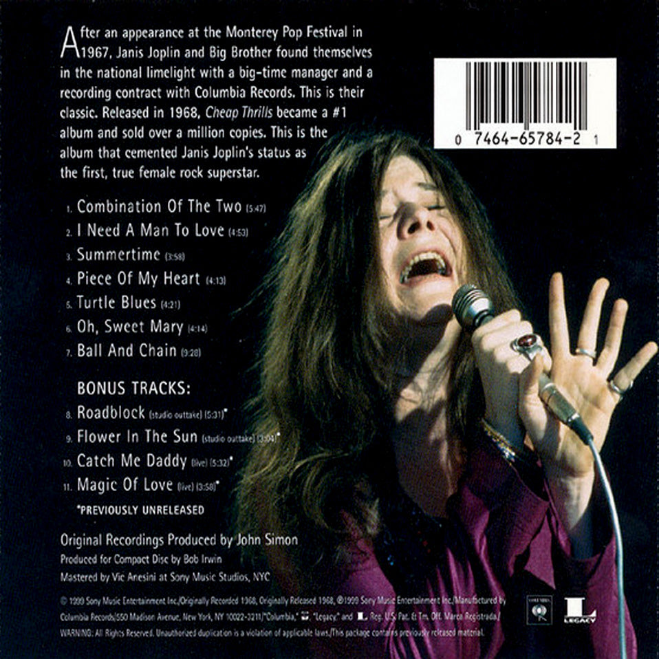 CD Big Brother & The Holding Company – Cheap Thrills