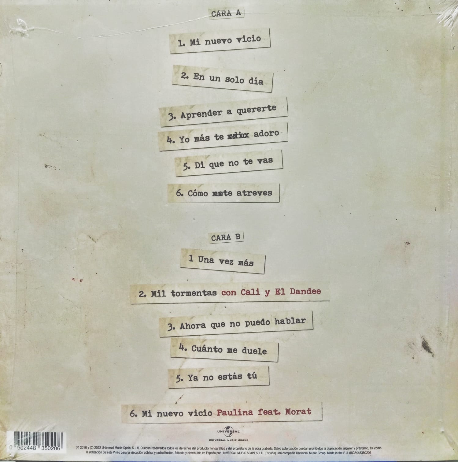 LP Morat – Sobre El Amor Y Sus Efectos Secundarios