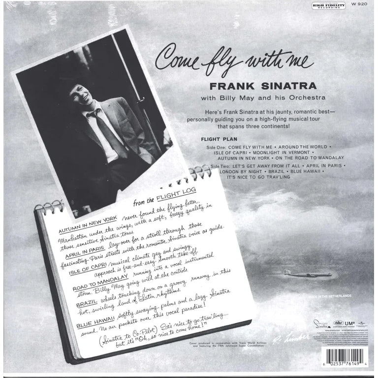 LP Frank Sinatra, Billy May And His Orchestra – Come Fly With Me
