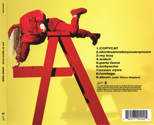 CD Billie Eilish - Don't Smile At Me