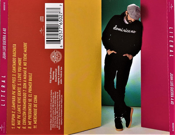 CD Juan Luis Guerra - Literal