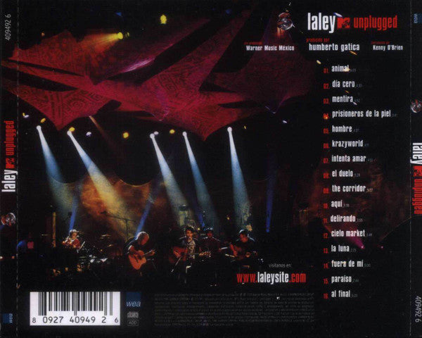 CD La ley MTV unplugged