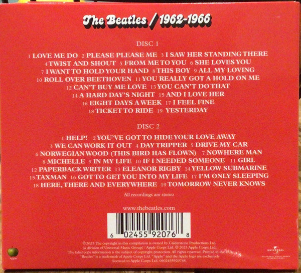 CD X2 The Beatles – 1962-1966