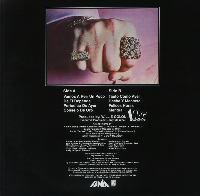 LP Hector Lavoe – De Ti Depende (It's Up To You)