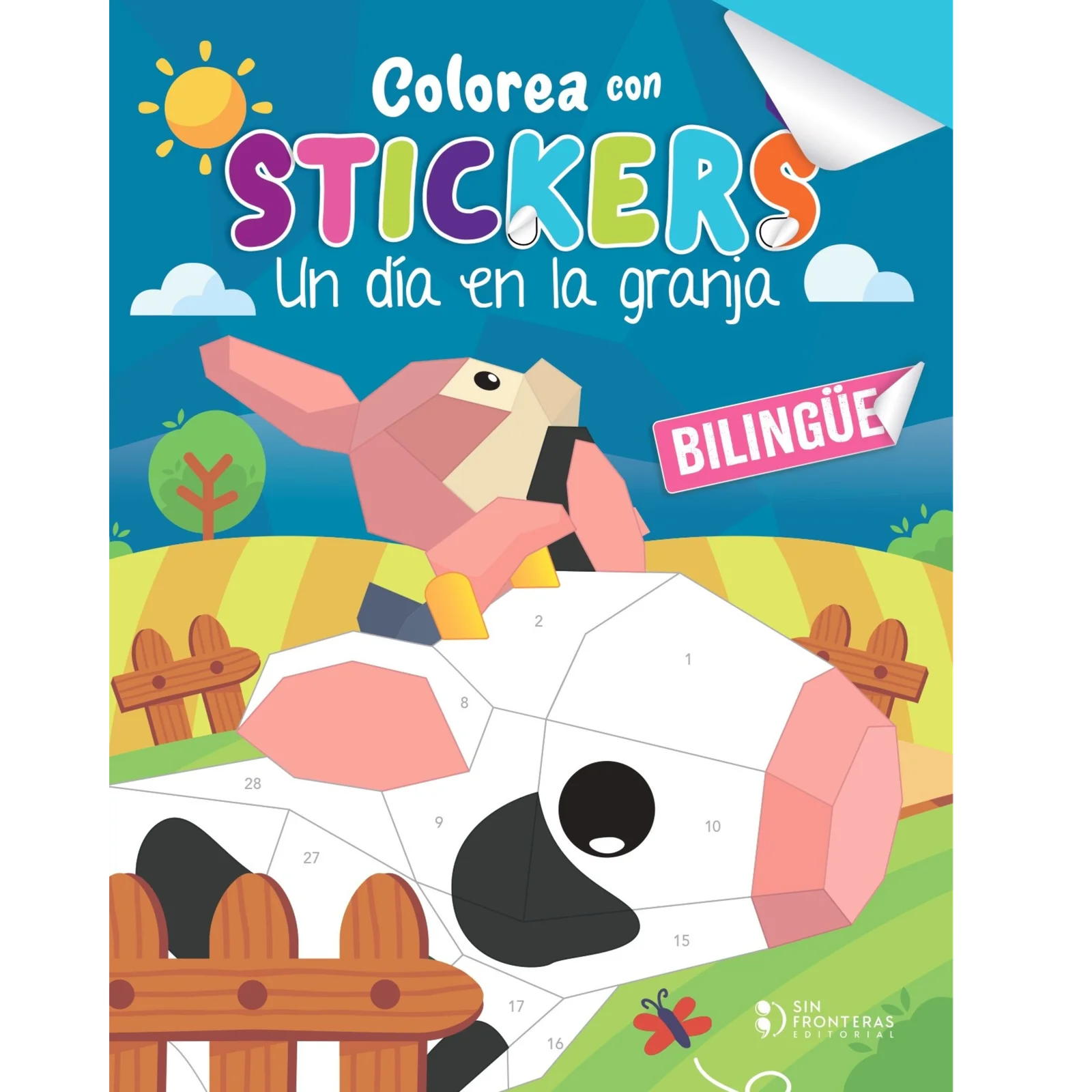 Libro Colorea con Stickers I Granja