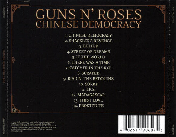 CD Guns N' Roses – Chinese Democracy