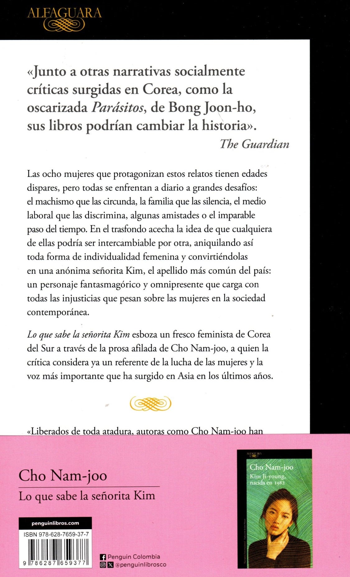 Libro Cho Nam-joo - Lo que sabe la señorita Kim