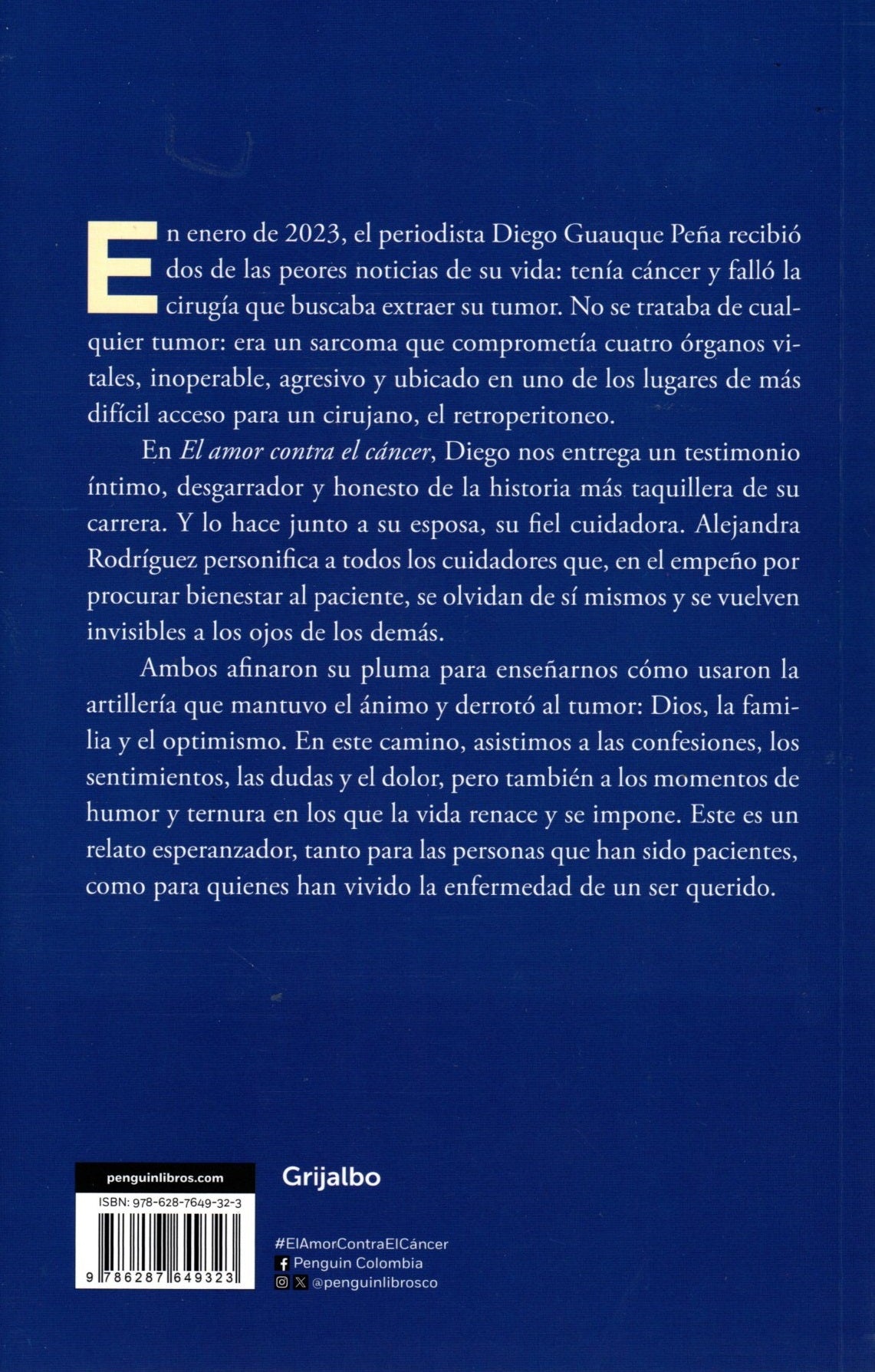 Libro Diego Guauque Peña y Alejandra Rodriguez - El amor contra el cáncer