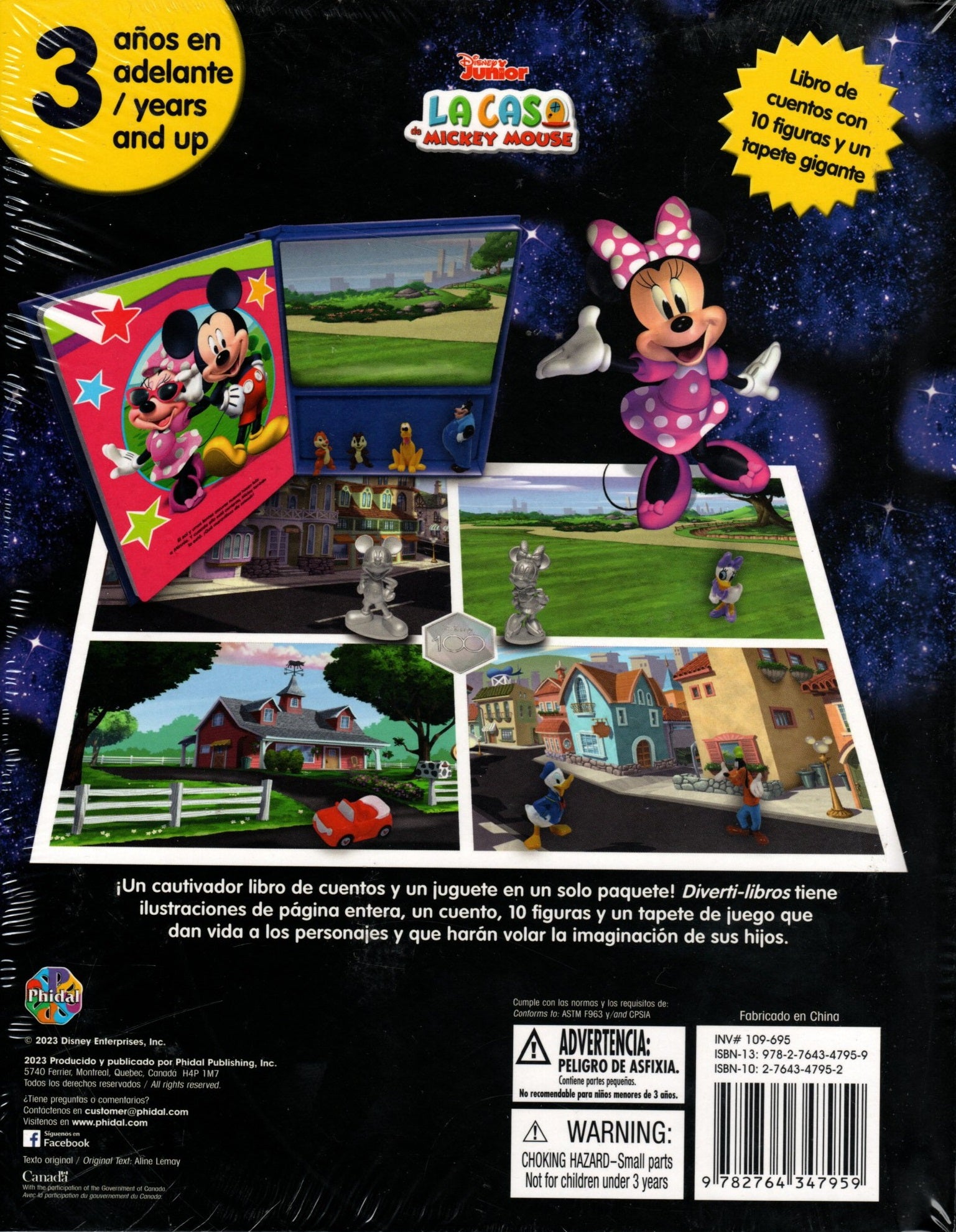 Libro Divertilibros Disney Mickey 100 con figuras de edición especial