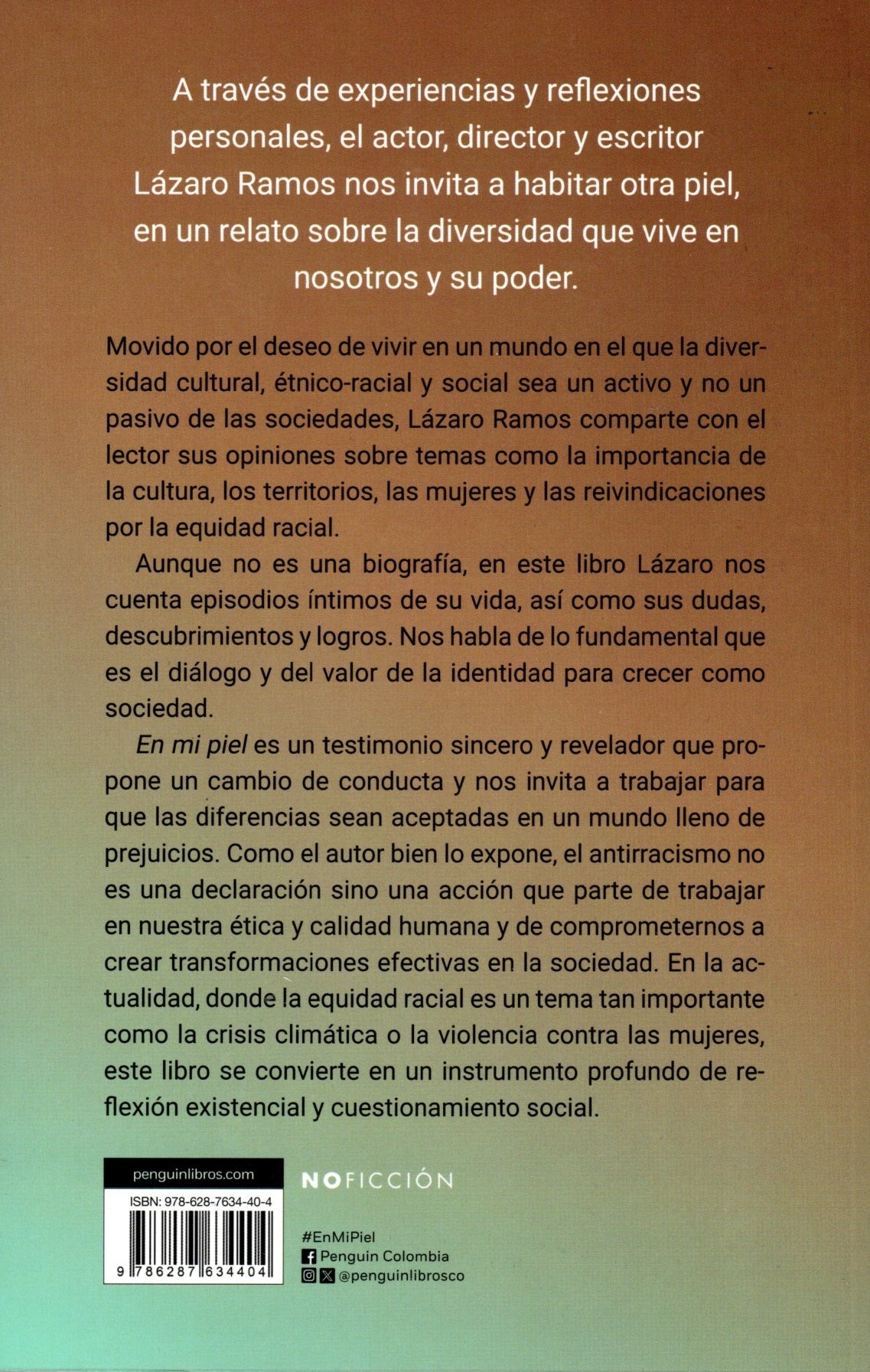 Libro Lázaro Ramos - En mi piel