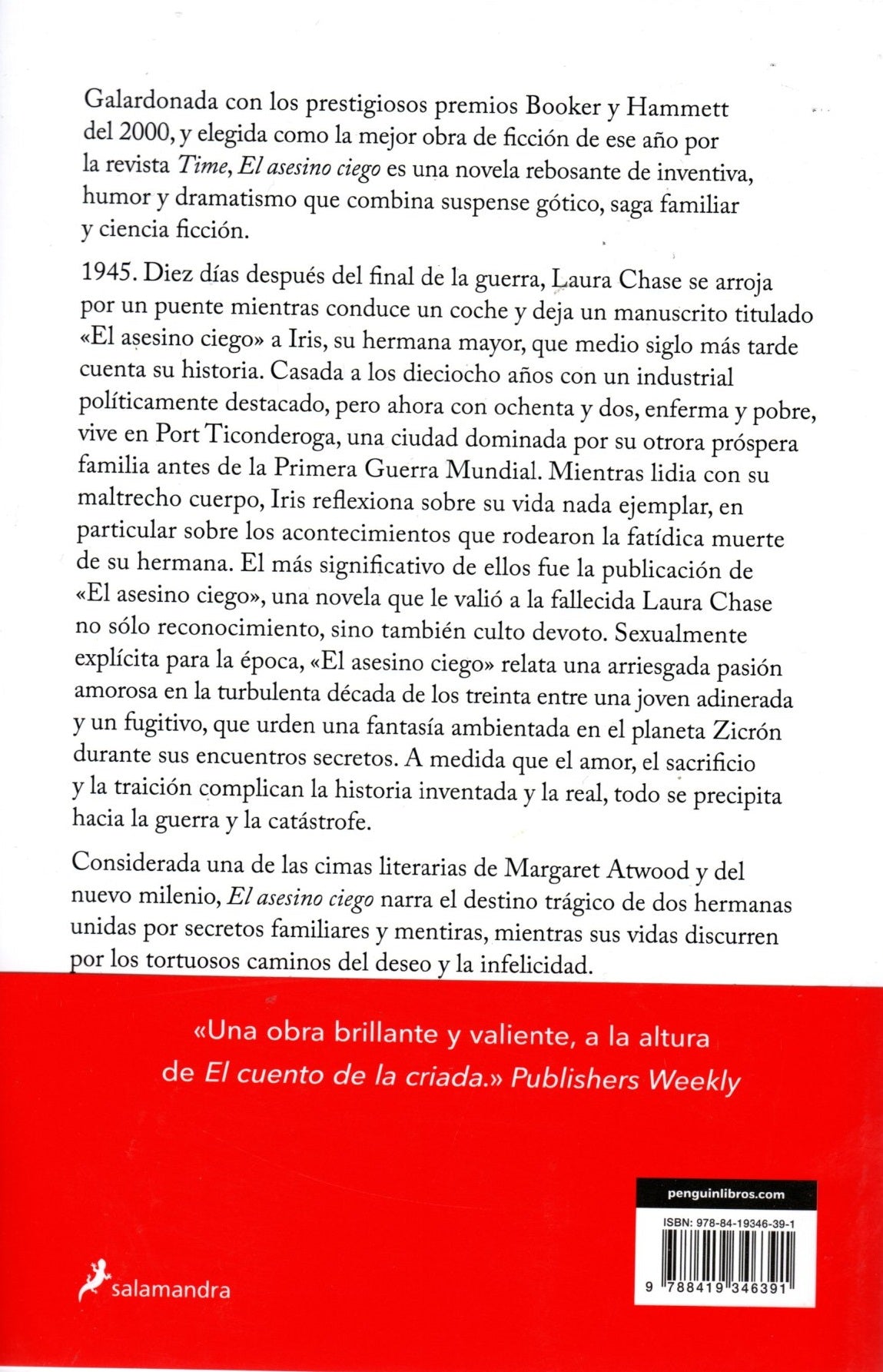 Libro Margaret Atwood - El asesino ciego