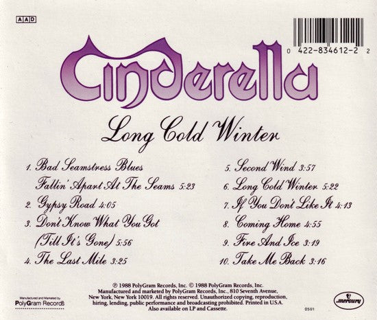 CD Cinderella · Long Cold Winter