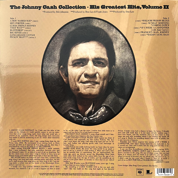 LP Johnny Cash – The Johnny Cash Collection • His Greatest Hits, Volume II