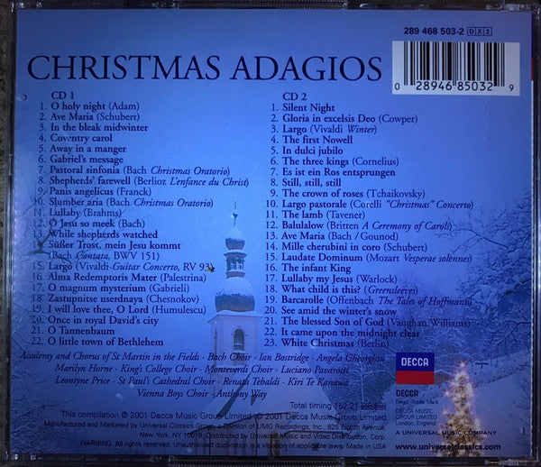CD– Christmas Adagios