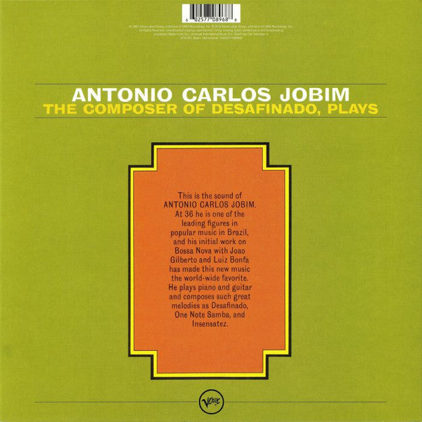 LP Antonio Carlos Jobim - The Composer Of Desafinado, Plays