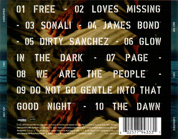 CD Iggy Pop – Free