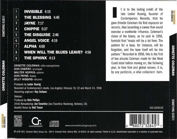 CD Ornette Coleman – Something Else!!!!