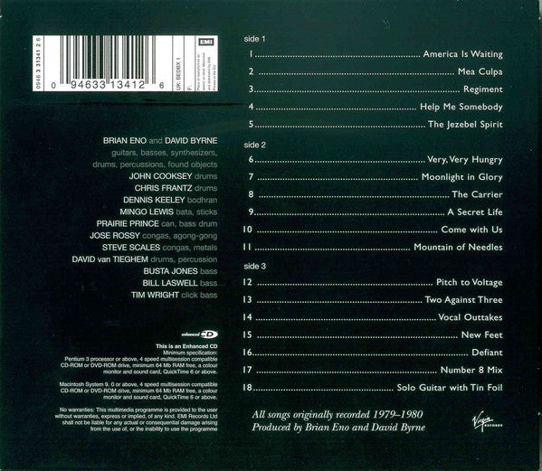 CD Brian Eno / David Byrne – My Life In The Bush Of Ghosts