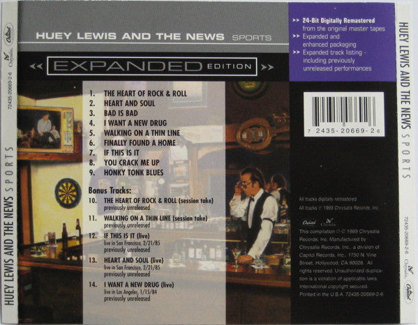 CD Huey Lewis & The News – Sports
