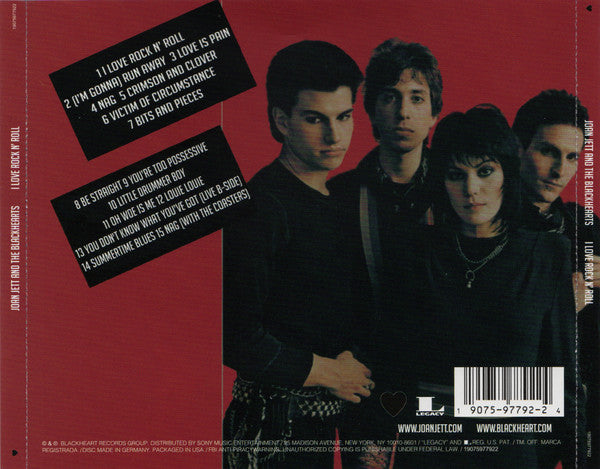 CD Joan Jett & The Blackhearts – I Love Rock N' Roll