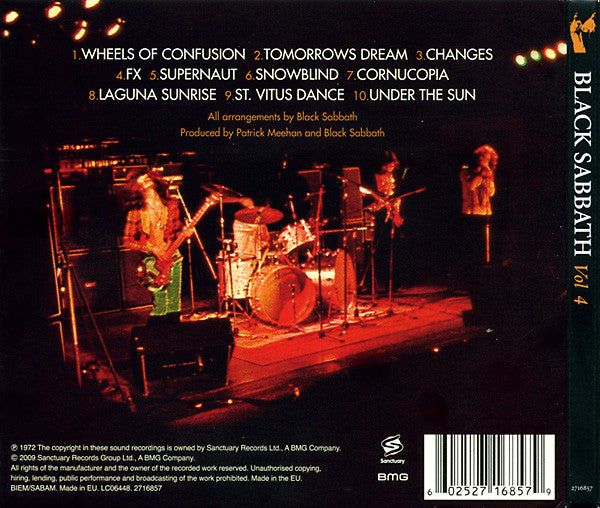CD Black Sabbath – Vol 4