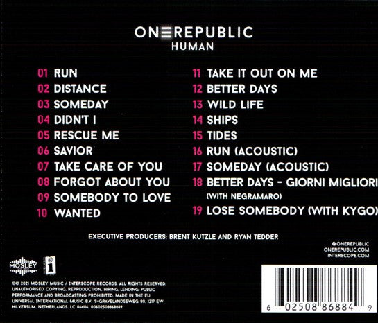 CD OneRepublic – Human