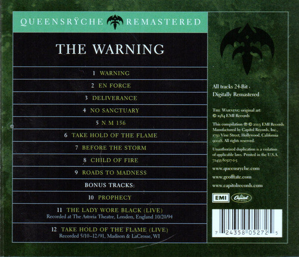 CD Queensrÿche - The Warning