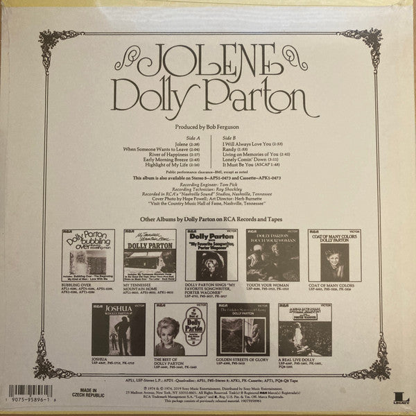 LP Jolene - Dolly Parton