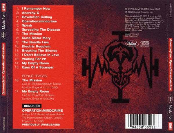 CDX2 Queensrÿche - Operation Mindcrime