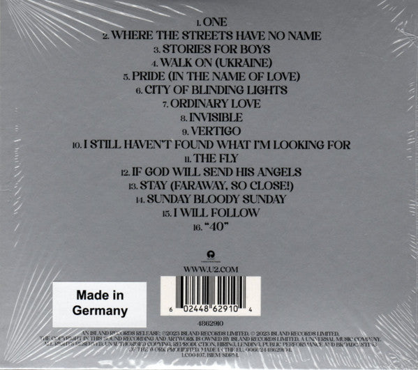 CD U2 - Songs Of Surrender