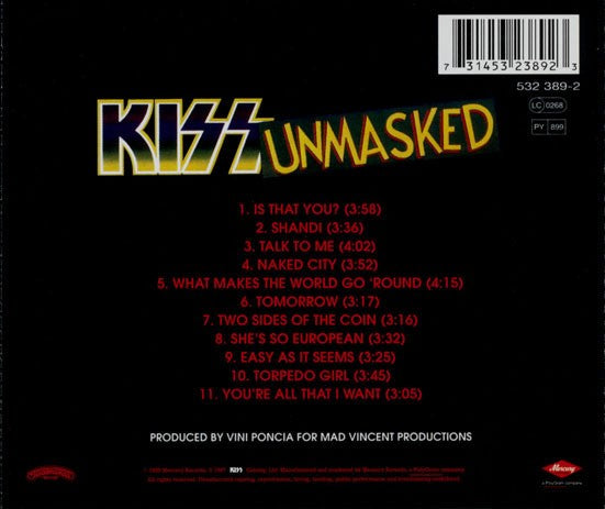 CD KISS – Unmasked