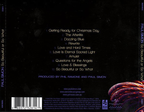 CD Paul Simon - So Beautiful Or So What