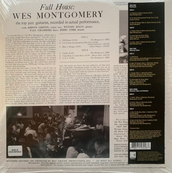 LPX3 Wes Montgomery – The Complete Full House Recordings