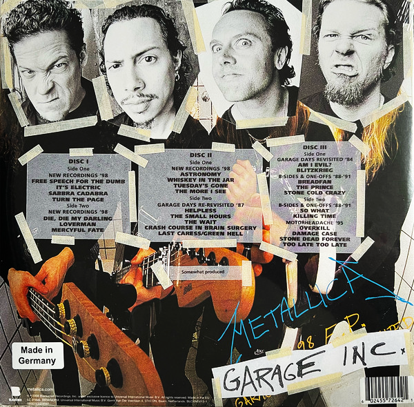 LPX3 Metallica – Garage Inc.