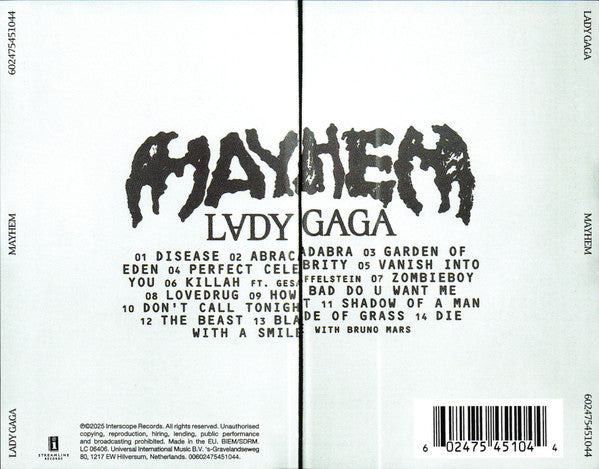 CD Lady Gaga – Mayhem