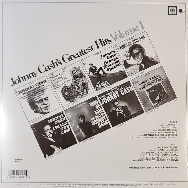 LP Johnny Cash – Greatest Hits Volume 1
