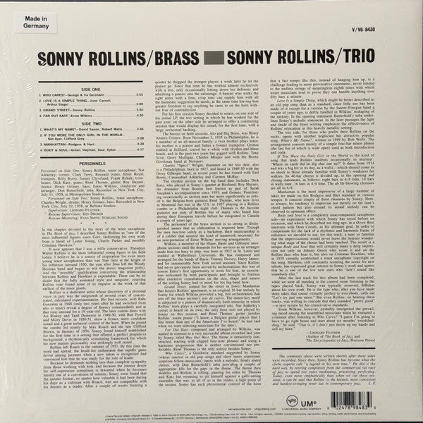 LP Sonny Rollins – Brass / Trio