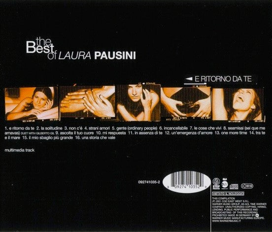 CD Laura Pausini – The Best Of Laura Pausini - E Ritorno Da Te