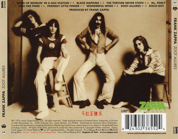 CD Frank Zappa – Zoot Allures