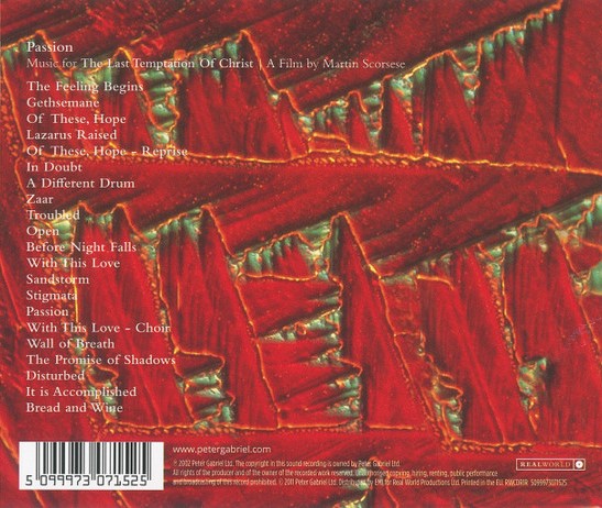 CD Peter Gabriel – Passion