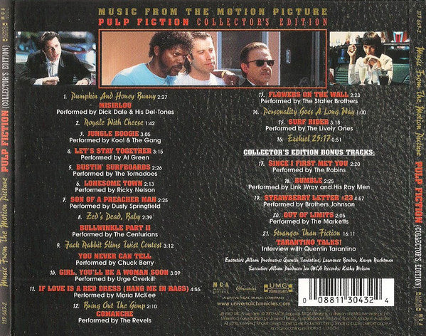 CD Pulp Fiction: Music From The Motion Picture (Collector's Edition)