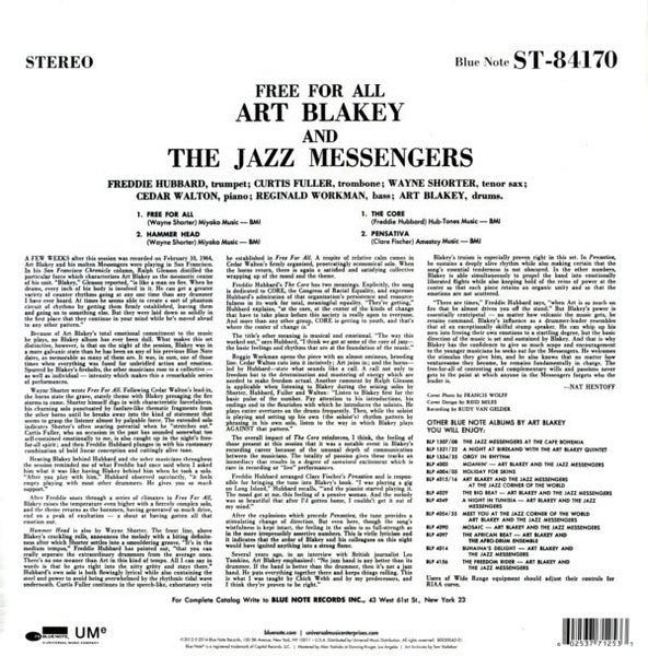 LP Art Blakey & The Jazz Messengers – Free For All