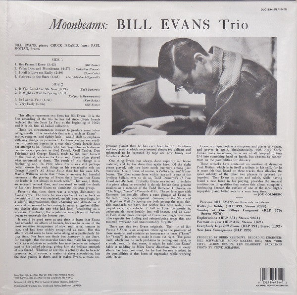 LP The Bill Evans Trio – Moon Beams