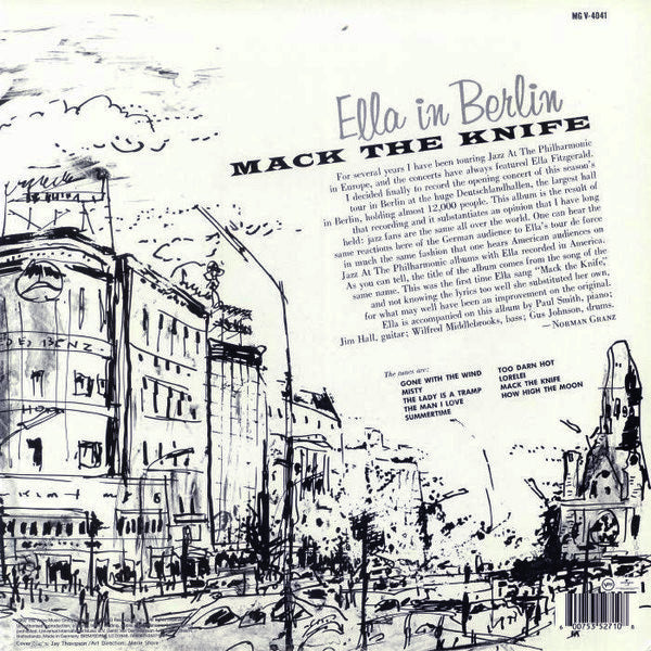 LP Ella Fitzgerald ‎– Mack The Knife (The Complete Ella In Berlin)