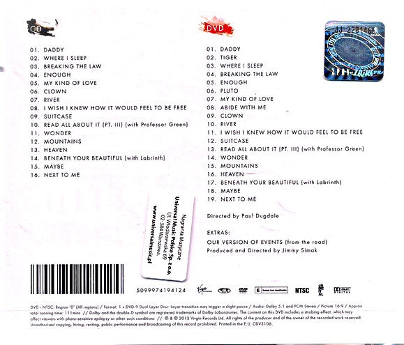 CD + DVD Emeli Sandé – Live At The Royal Albert Hall