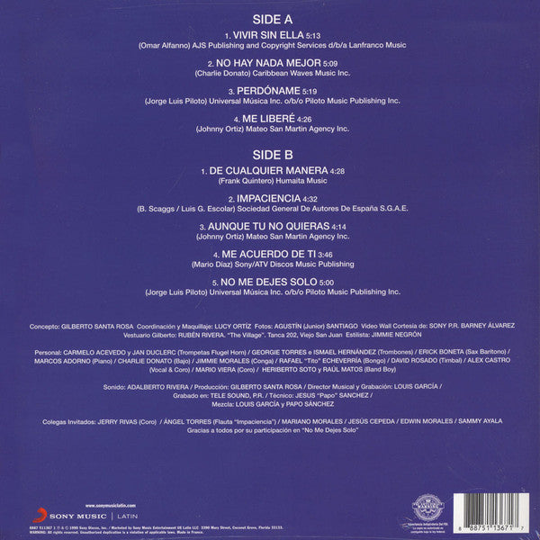 LP Gilberto Santa Rosa Y Su Orq. – Punto De Vista