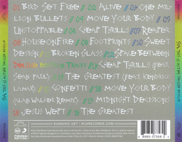 CD Sia - This Is Acting