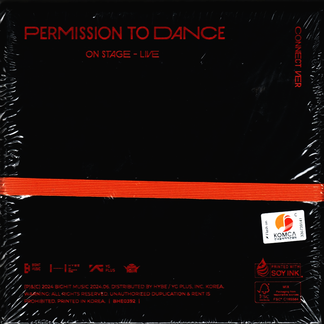 CD BTS Permission To Dance (On Stage Live) Caja Negra